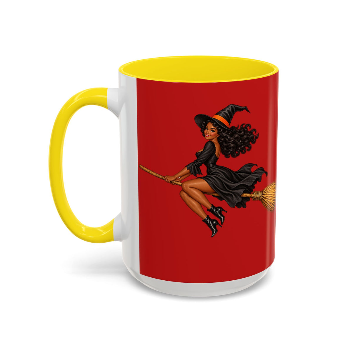 Velvet Vex Red Accent Mug by CreepyCrafts.boo