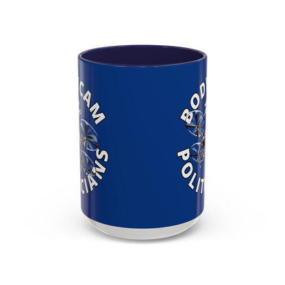Bodycam the Politicians Drone Blue Accent Mug by cypherpunkgear.com