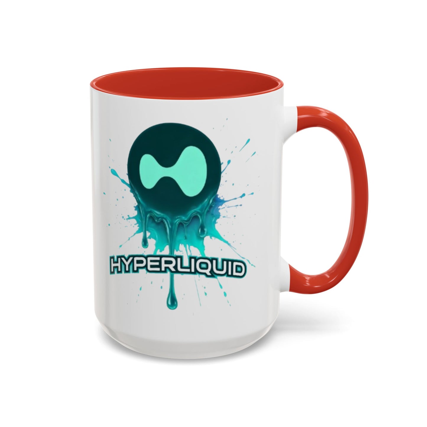 HYPE Drip White Accent Mug by cypherpunkgear.com
