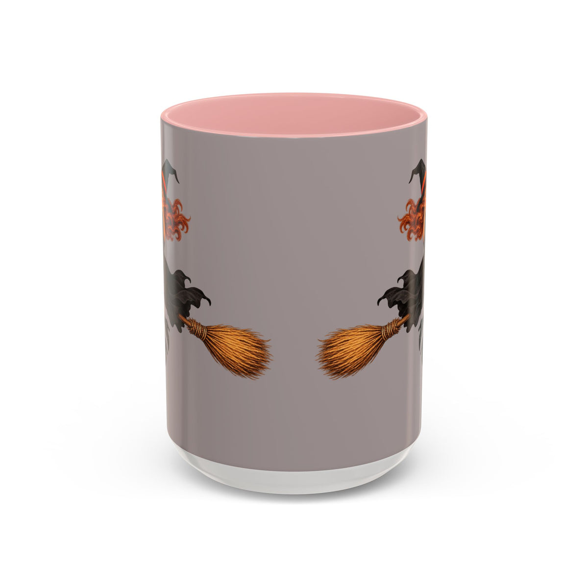 Hazel Hex Grey Accent Mug by CreepyCrafts.boo