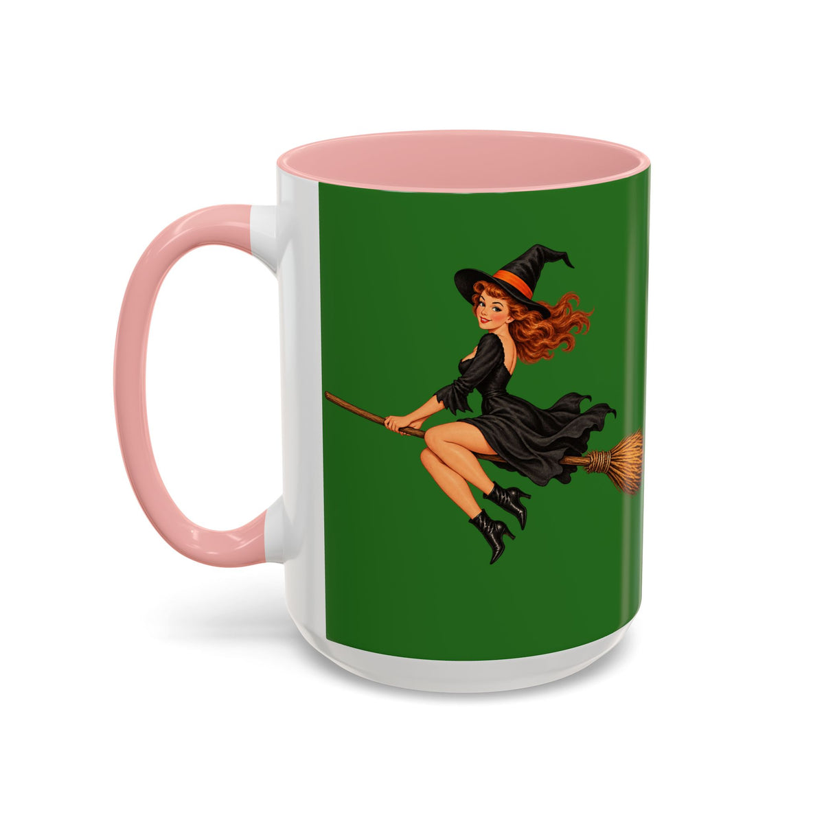 Hazel Hex Green Accent Mug by CreepyCrafts.boo