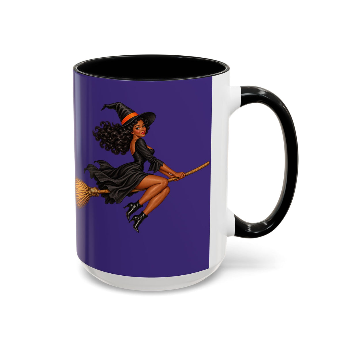 Velvet Vex Purple Accent Mug by CreepyCrafts.boo