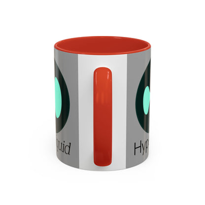 Hyperliquid Black font Grey Accent Mug by cypherpunkgear.com