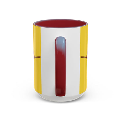 Velvet Vex Yellow Accent Mug by CreepyCrafts.boo