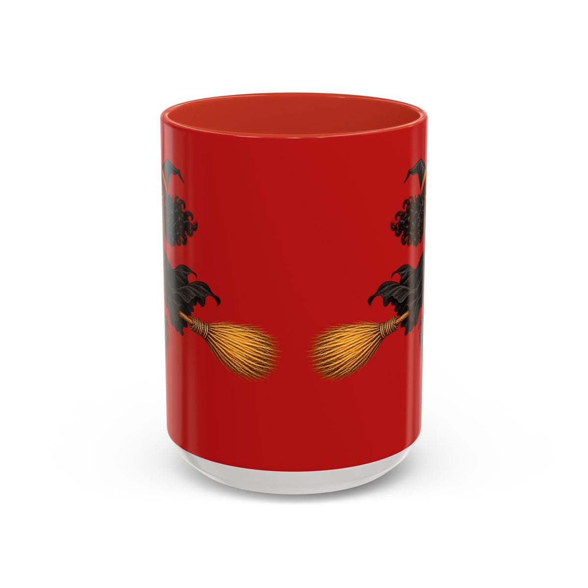 Velvet Vex Red Accent Mug by CreepyCrafts.boo