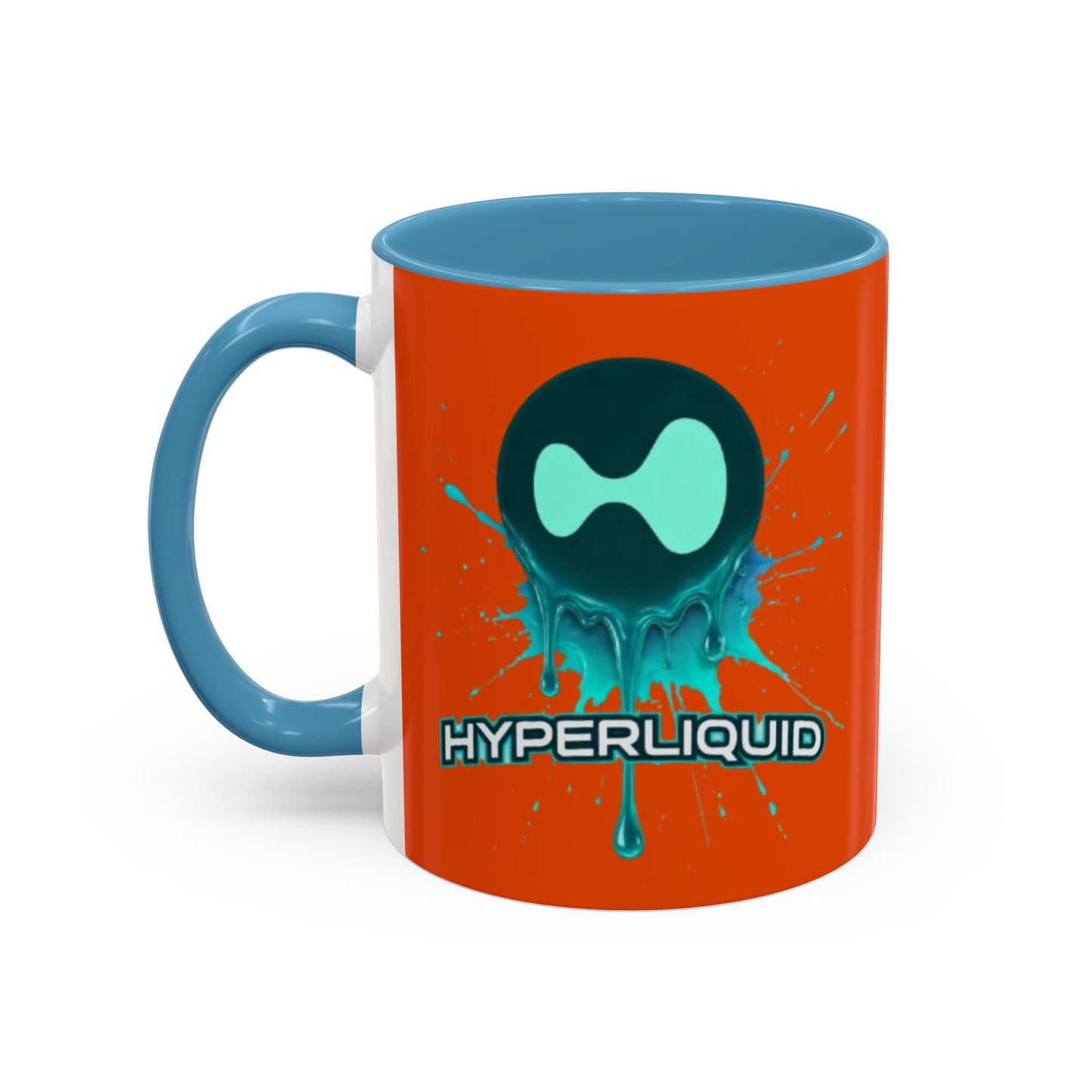 HYPE Drip Orange Accent Mug by cypherpunkgear.com