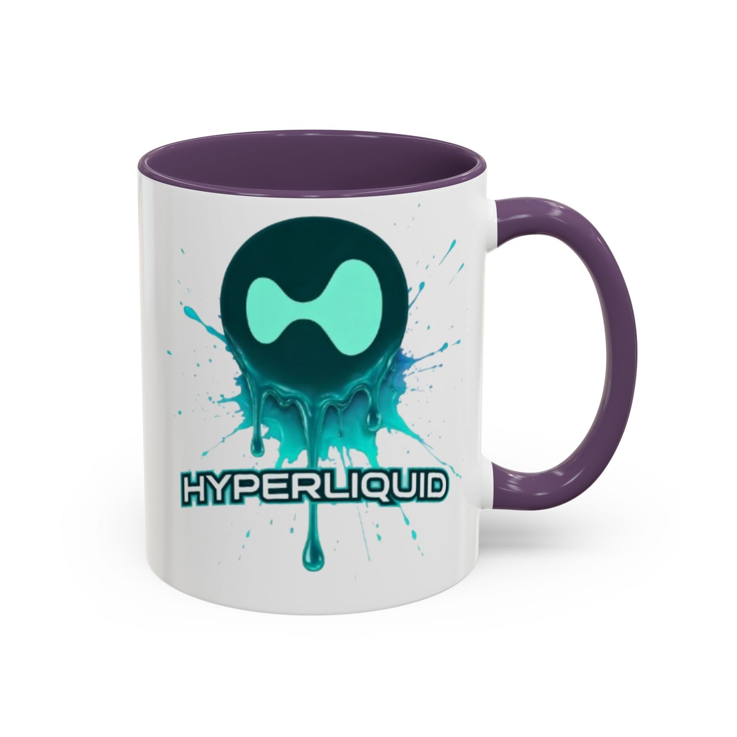 HYPE Drip White Accent Mug by cypherpunkgear.com
