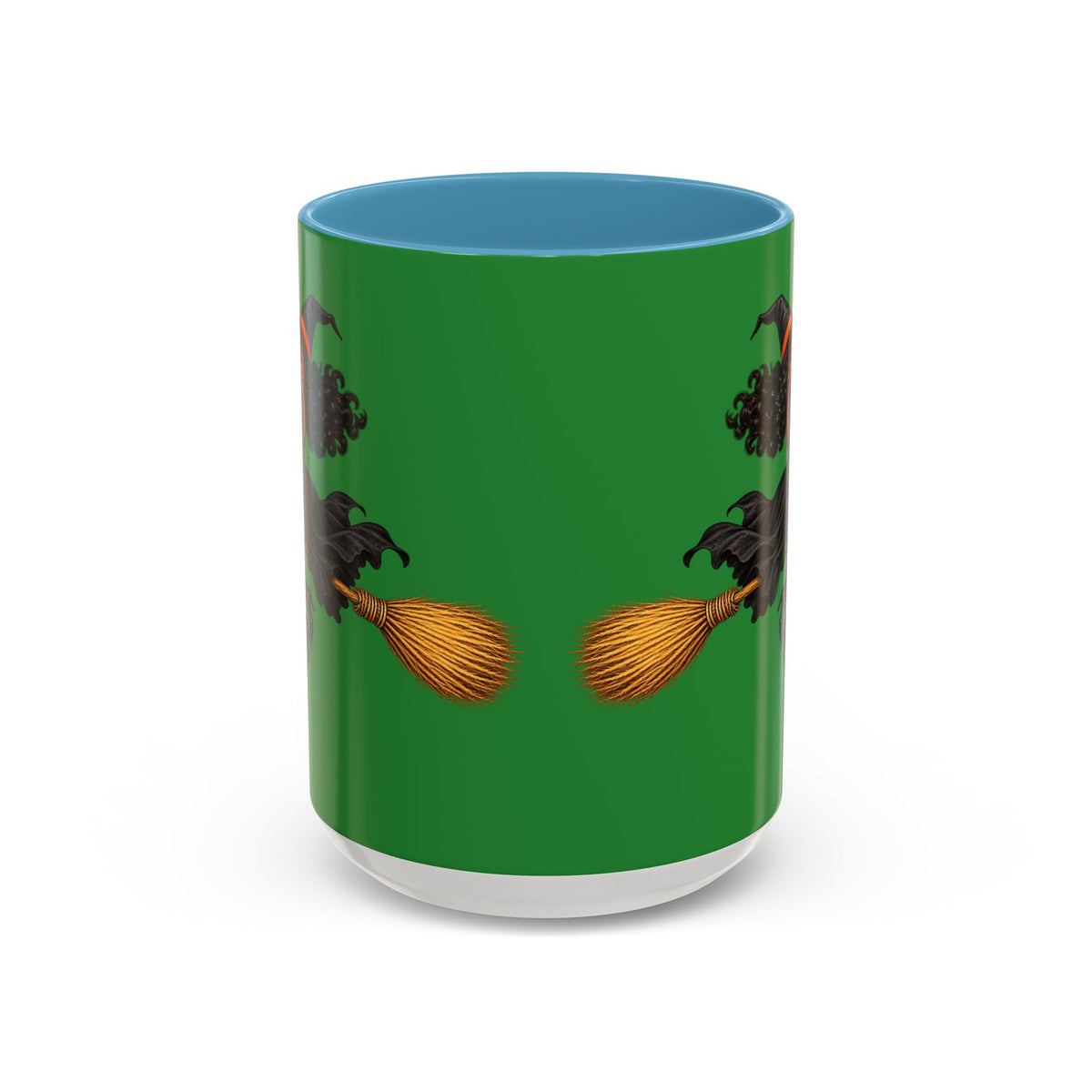 Velvet Vex Green Accent Mug by CreepyCrafts.boo