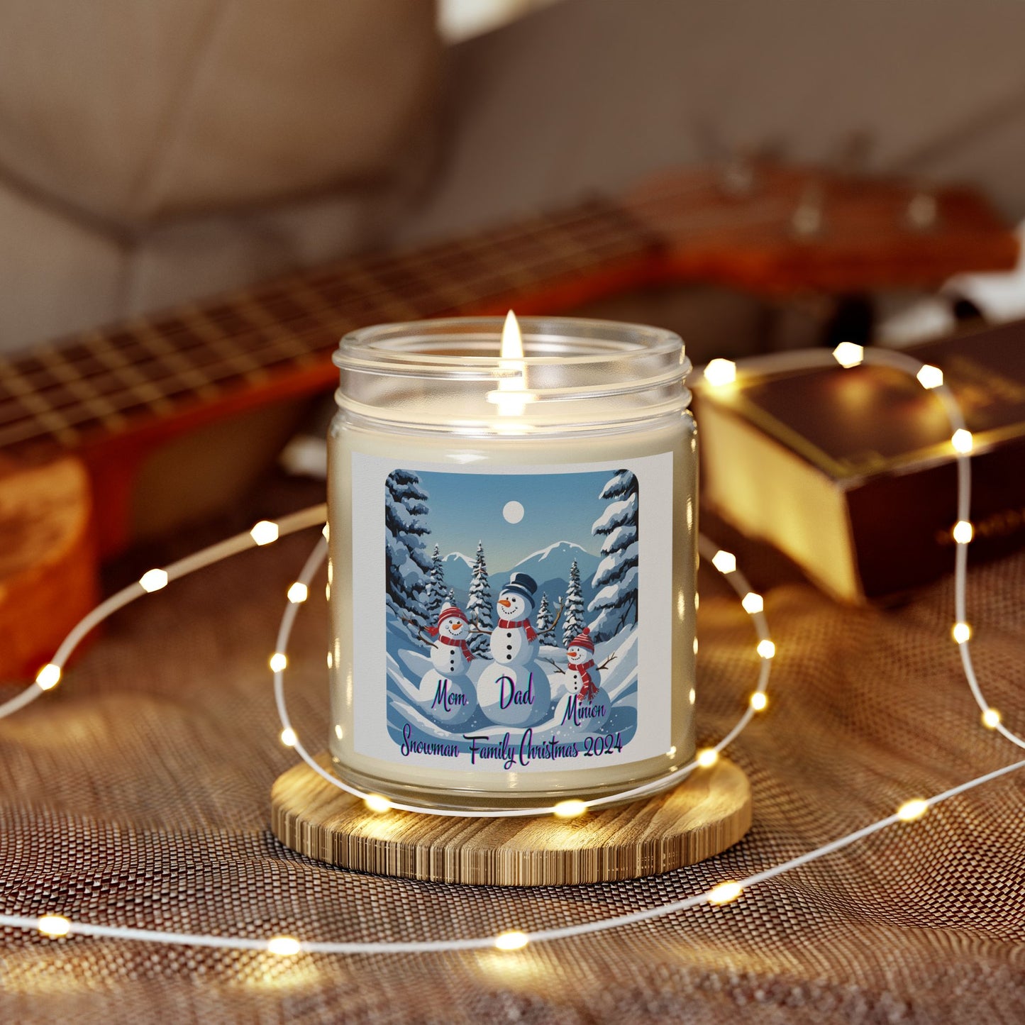 Snowman Family of 3 Scented Candle by cypherpunkgear