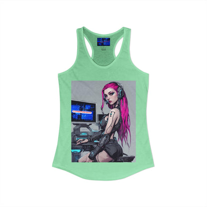 ¡Cyberpunk de cypherpunkgear! Camiseta sin mangas ideal con espalda cruzada para mujer