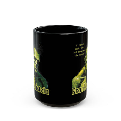 Frankenstein's Creature Black Mug by CreepyCrafts.boo
