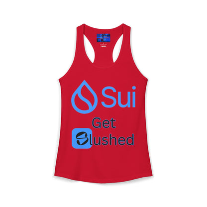 Sui: Get Slushed Women's Racerback Tank Top by cypherpunkgear.com