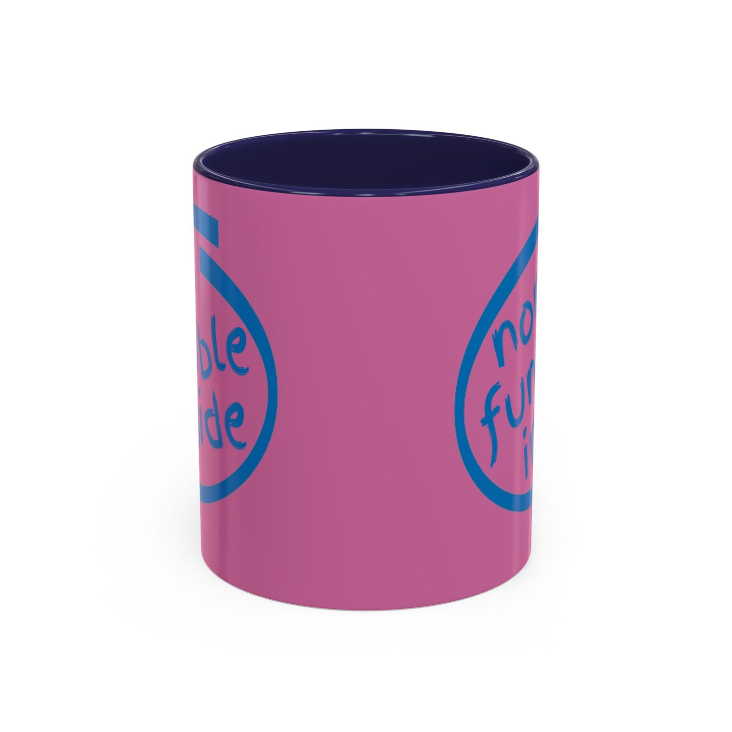 Non-Fungible Inside Pink Accent Mug by cypherpunkgear.com