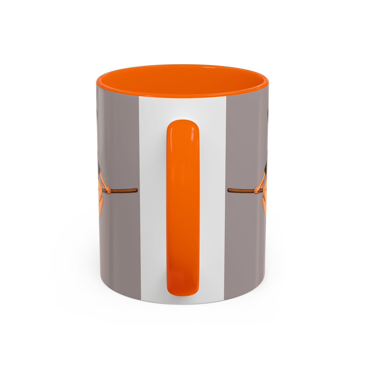 Hazel Hex Grey Accent Mug by CreepyCrafts.boo
