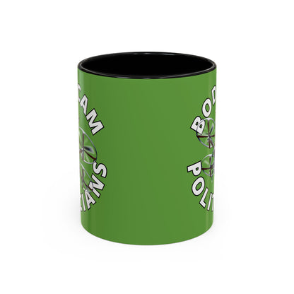 Bodycam the Politicians Drone Green Accent Mug by cypherpunkgear.com