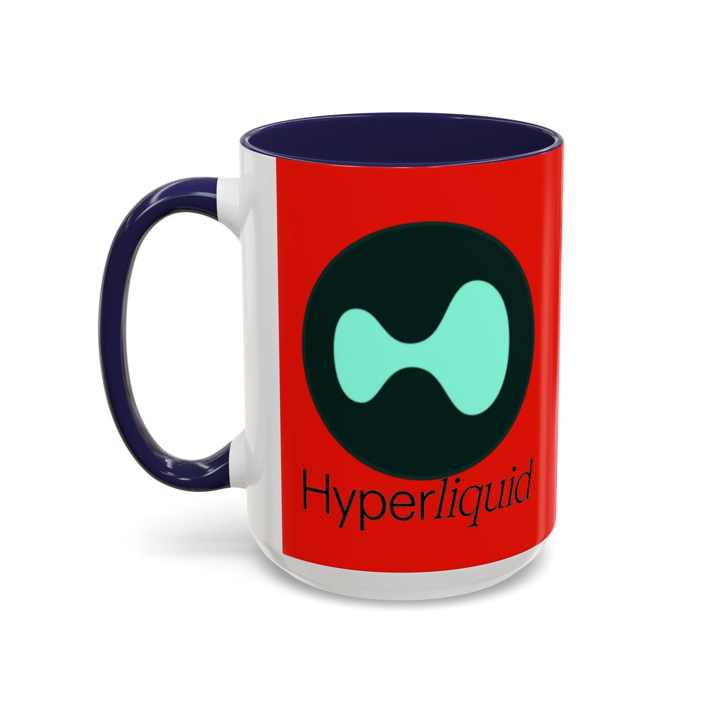 Hyperliquid Black font Red Accent Mug by cypherpunkgear.com