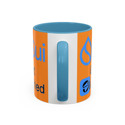 Sui: Get Slushed Orange Accent Mug by cypherpunkgear.com