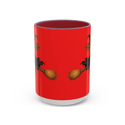 Hazel Hex Red Accent Mug by CreepyCrafts.boo