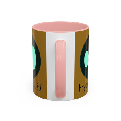 Hyperliquid Black font Brown Accent Mug by cypherpunkgear.com