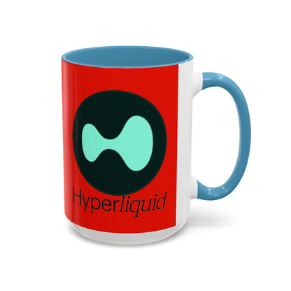 Hyperliquid Black font Red Accent Mug by cypherpunkgear.com