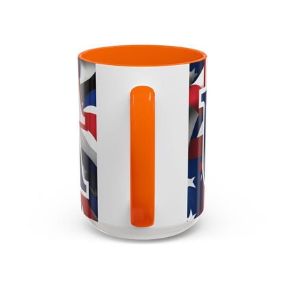 ¡EE.UU! ¡EE.UU! ¡EE.UU! ¡Patriota por cypherpunkgear! Taza de café decorativa (11, 15 oz)