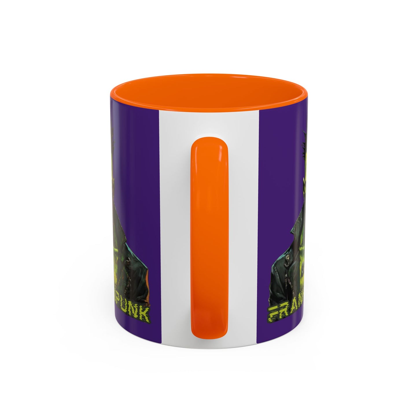Frankenpunk Purple Accent Mug by CreepyCrafts.boo