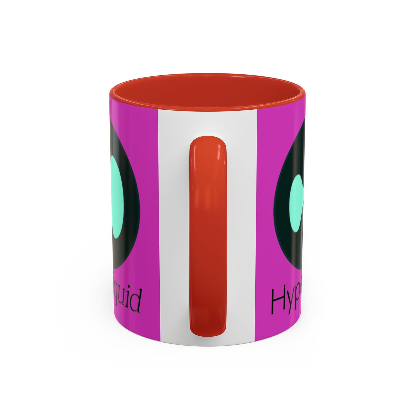 Hyperliquid Black font Pink Accent Mug by cypherpunkgear.com