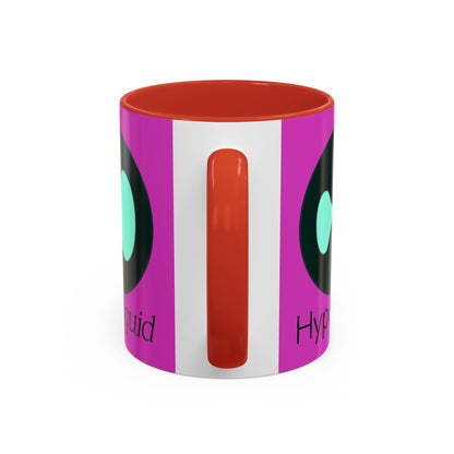 Hyperliquid Black font Pink Accent Mug by cypherpunkgear.com