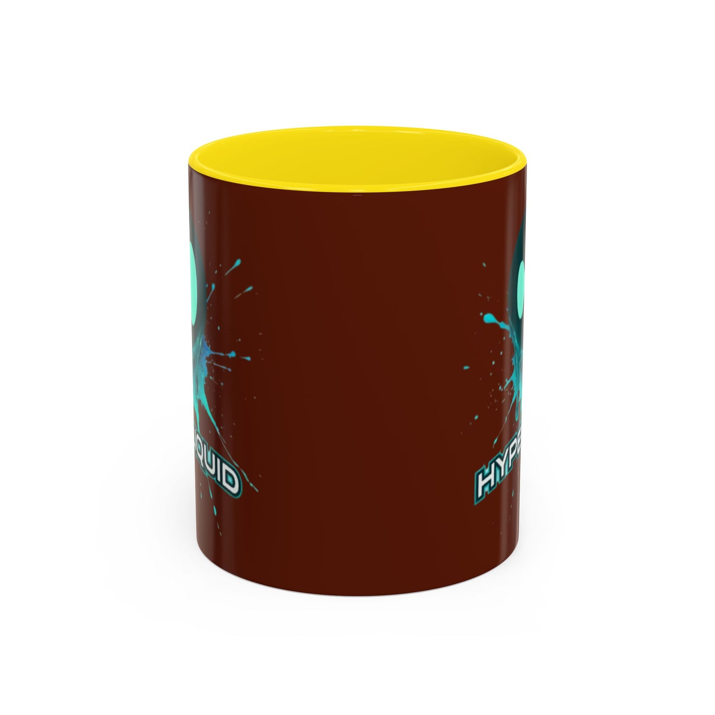 HYPE Drip Brown Accent Mug by cypherpunkgear.com
