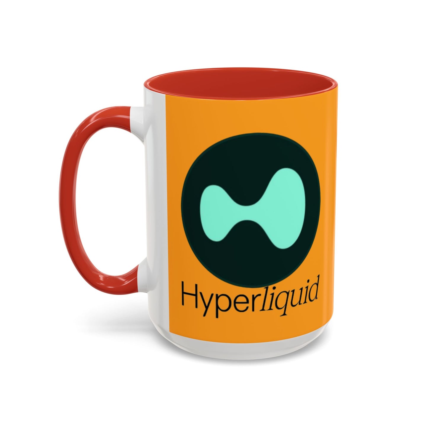 Hyperliquid Black font Orange Accent Mug by cypherpunkgear.com