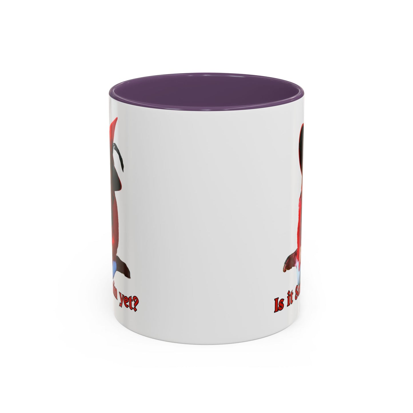 Is it Samhain yet? White Accent Mug by CreepyCrafts.boo