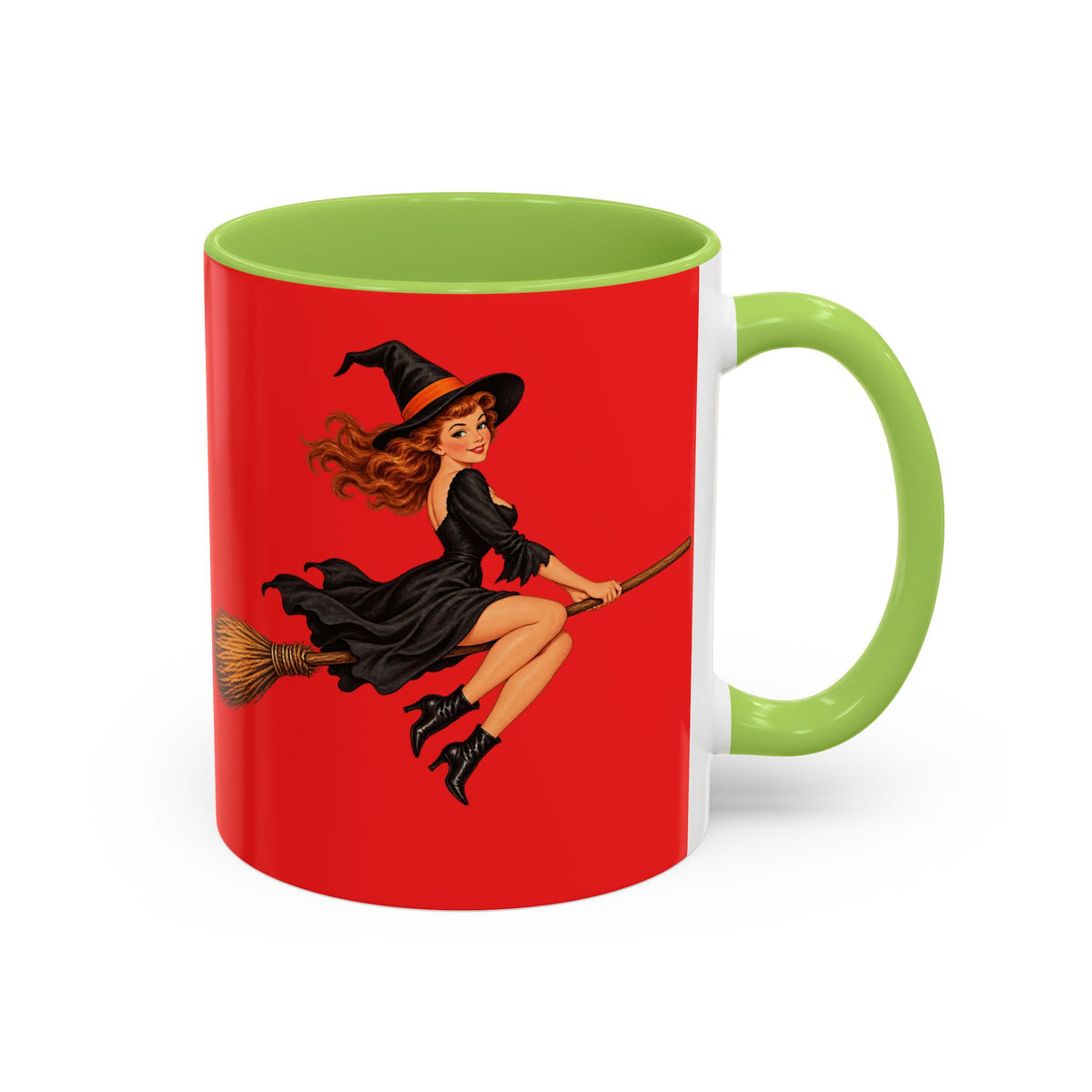 Hazel Hex Red Accent Mug by CreepyCrafts.boo