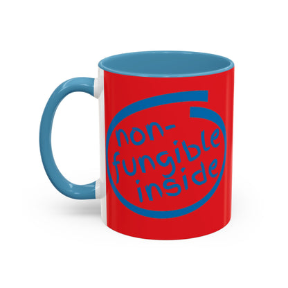 Non-Fungible Inside Red Accent Mug by cypherpunkgear.com