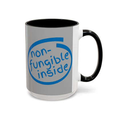 Non-Fungible Inside Grey Accent Mug by cypherpunkgear.com
