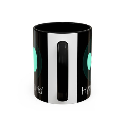 Hyperliquid White font Black Accent Mug by cypherpunkgear.com