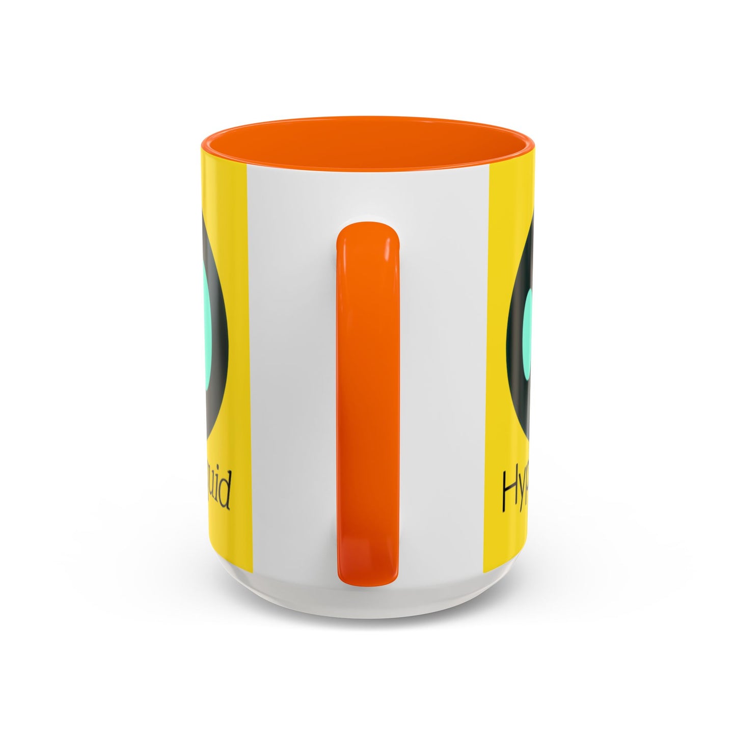 Hyperliquid Black font Yellow Accent Mug by cypherpunkgear.com