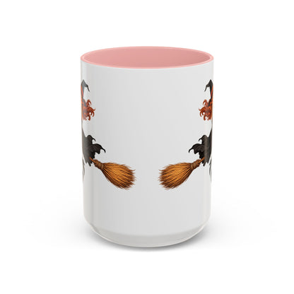 Hazel Hex White Accent Mug by CreepyCrafts.boo