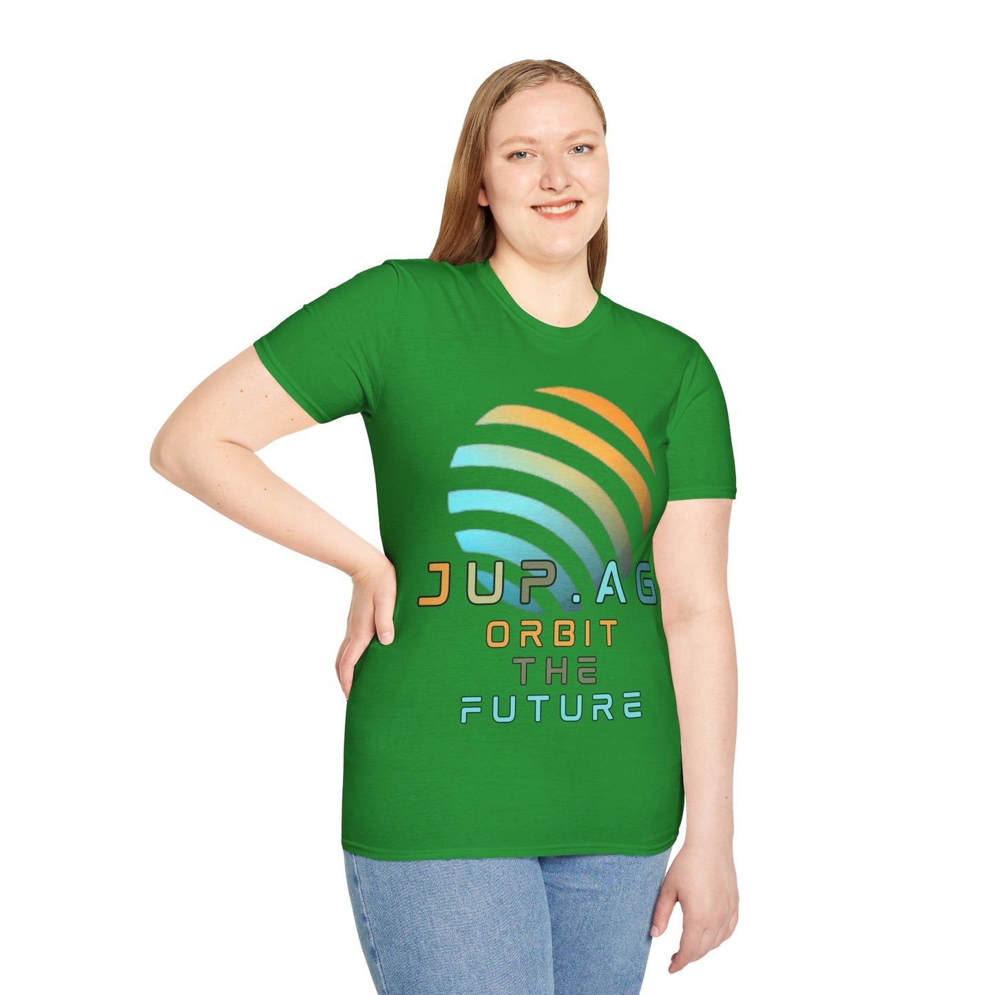 Jupiter (JUP) Orbit the Future Dark colors Unisex T-Shirt by cypherpunkgear.com