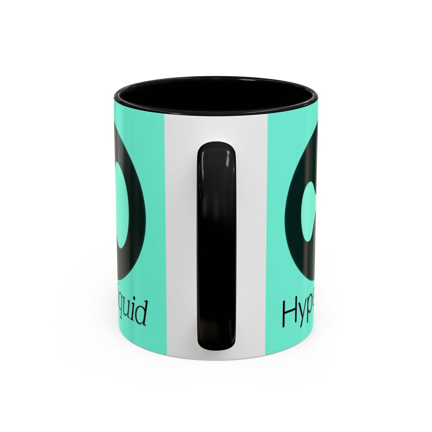 Hyperliquid Black font Light Hyperliquid Accent Mug by cypherpunkgear.com