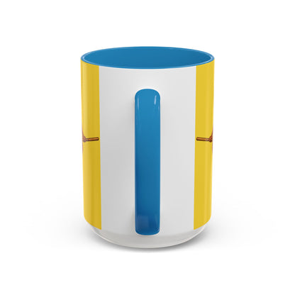 Velvet Vex Yellow Accent Mug by CreepyCrafts.boo