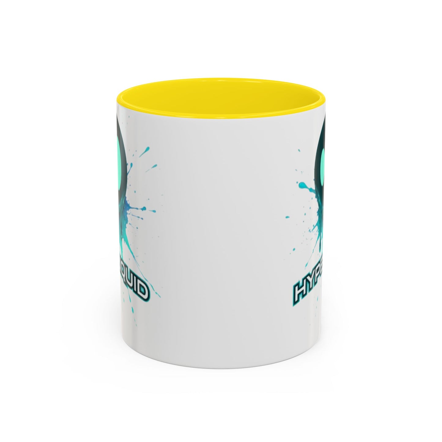 HYPE Drip White Accent Mug by cypherpunkgear.com