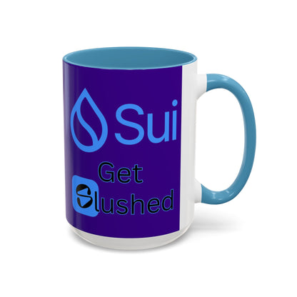 Sui: Get Slushed Purple Accent Mug by cypherpunkgear.com