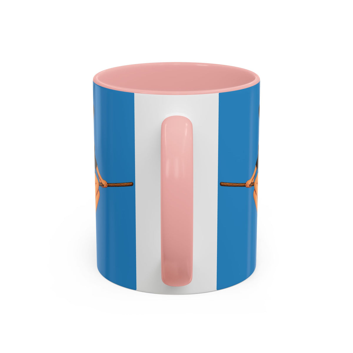 Hazel Hex Blue Accent Mug by CreepyCrafts.boo