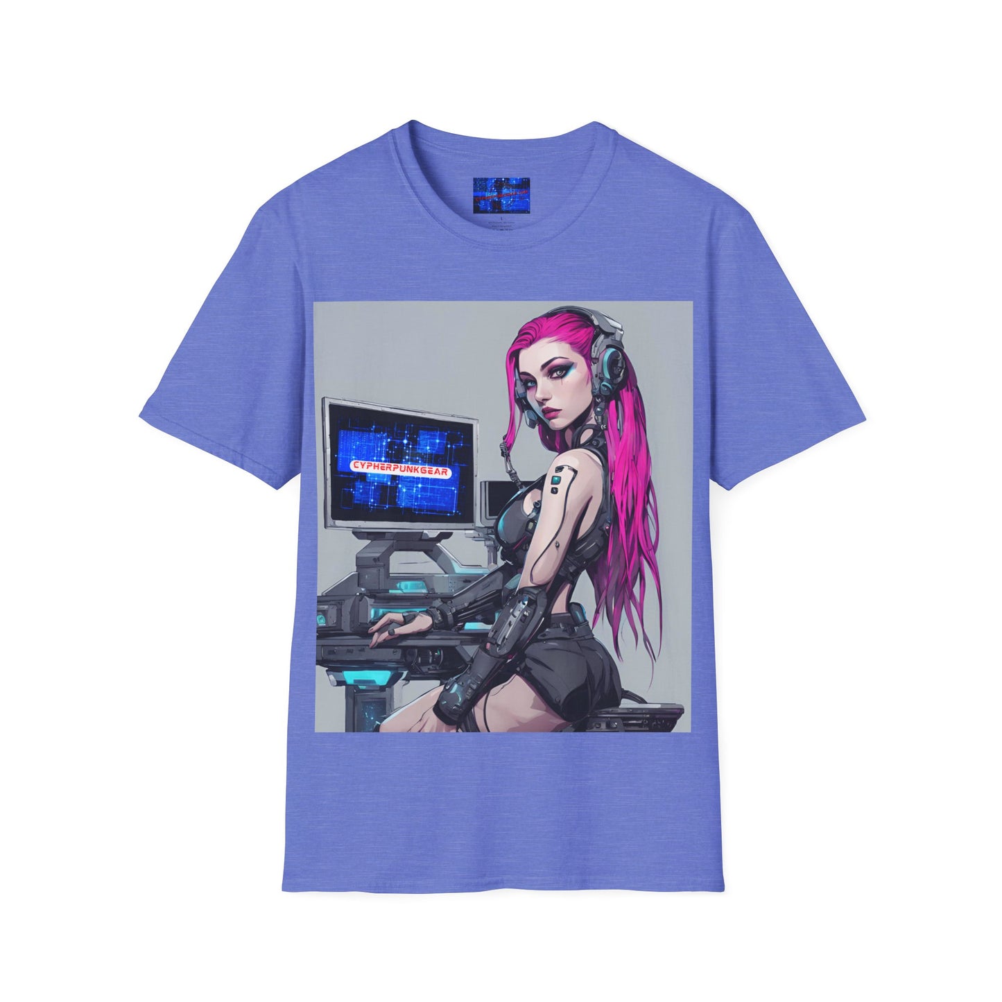 Netrunner Cyberpunk Light colors Unisex T-Shirt by cypherpunkgear.com