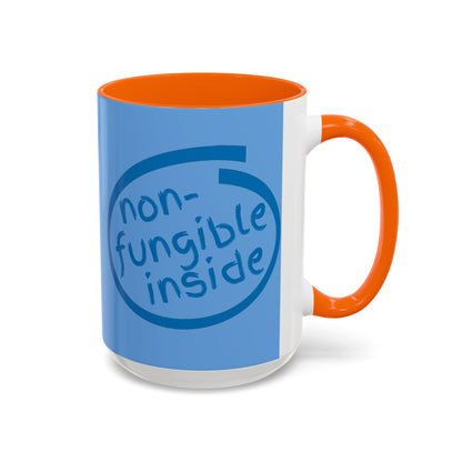 Non-Fungible Inside Light Blue Accent Mug by cypherpunkgear.com