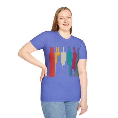Whisky spelled without an 'e' LTcolors Unisex T-Shirt by cypherpunkgear.com