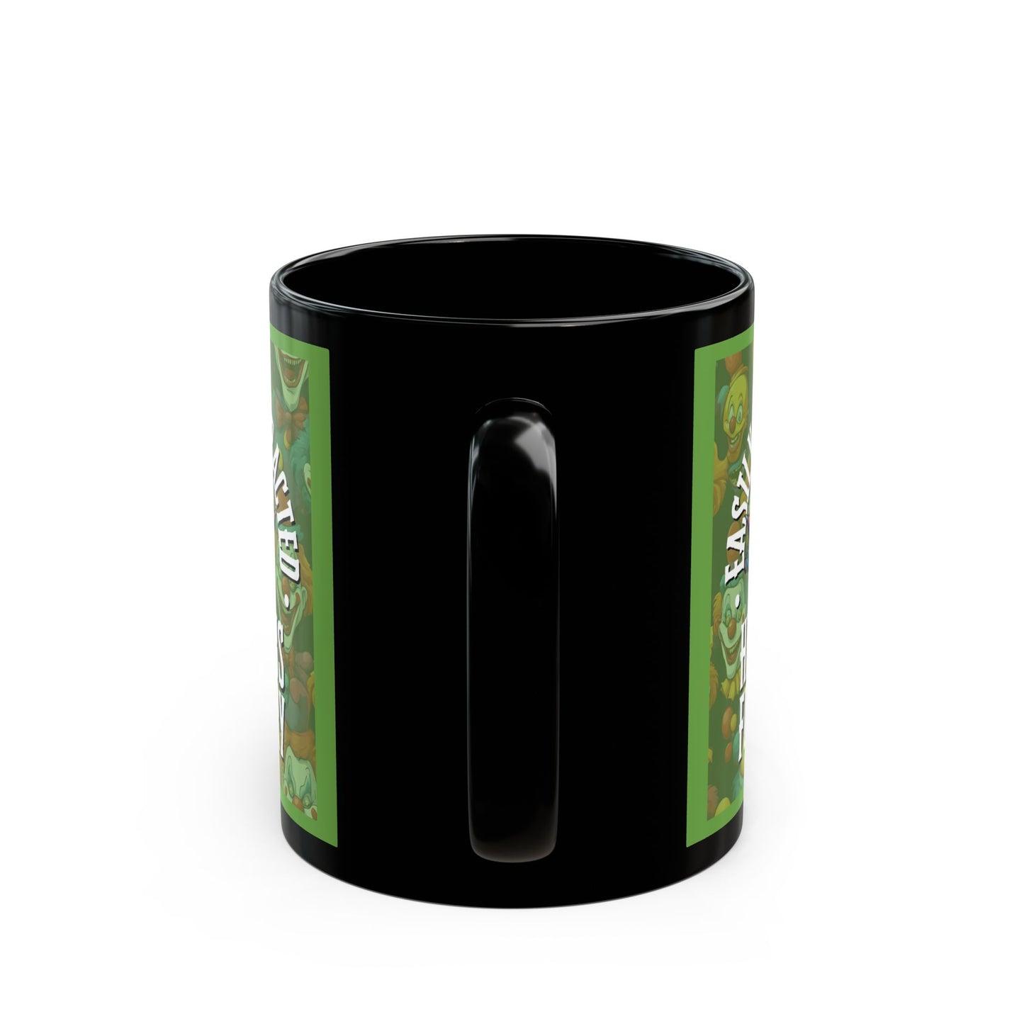 Easily Distracted by Heinous Fuckery Little Jinx Green Mug by cypherpunkgear.com