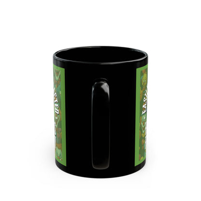 Easily Distracted by Heinous Fuckery Little Jinx Green Mug by cypherpunkgear.com