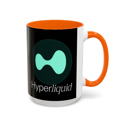 Hyperliquid White font Black Accent Mug by cypherpunkgear.com