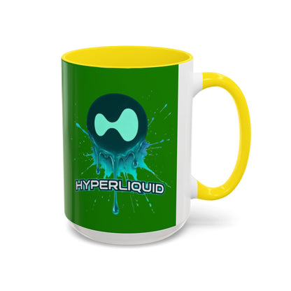 HYPE Drip Green Accent Mug by cypherpunkgear.com